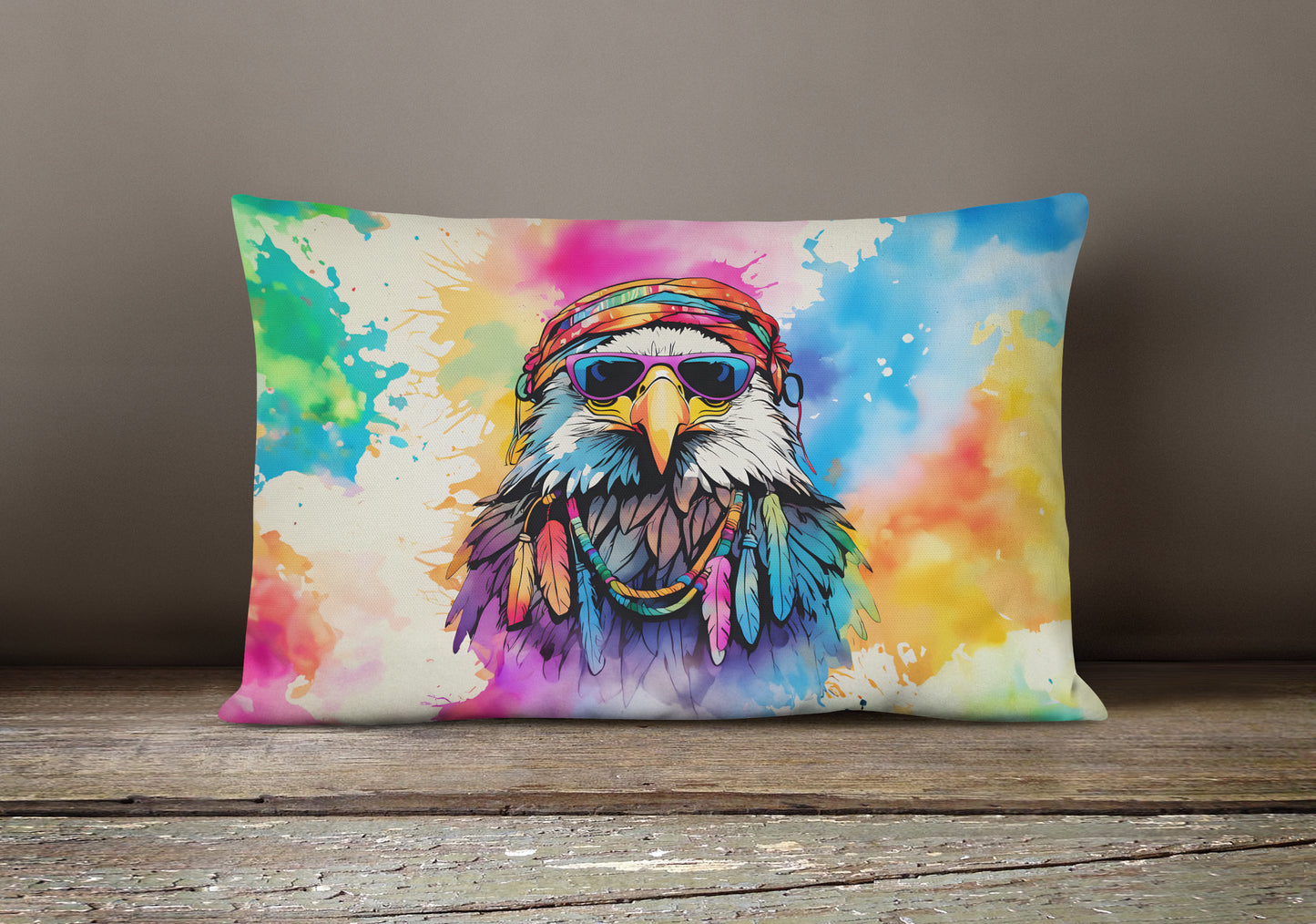 Hippie Animal Eagle Throw Pillow