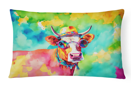 Buy this Hippie Animal Malvi Cow Throw Pillow