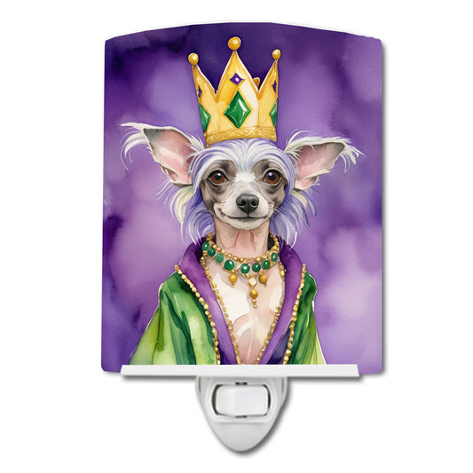 Buy this Chinese Crested King of Mardi Gras Ceramic Night Light