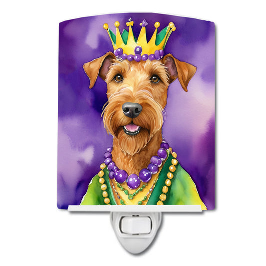 Buy this Irish Terrier King of Mardi Gras Ceramic Night Light