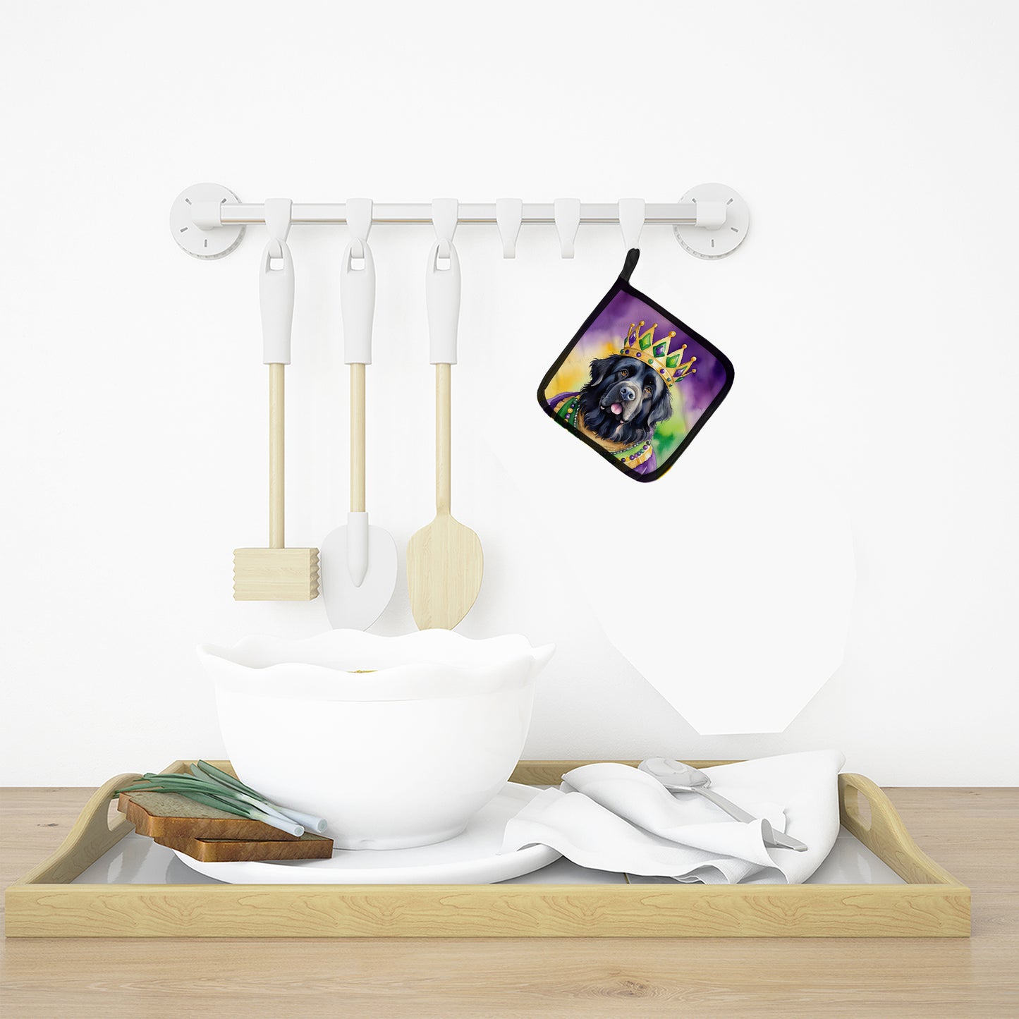 Newfoundland King of Mardi Gras Pair of Pot Holders