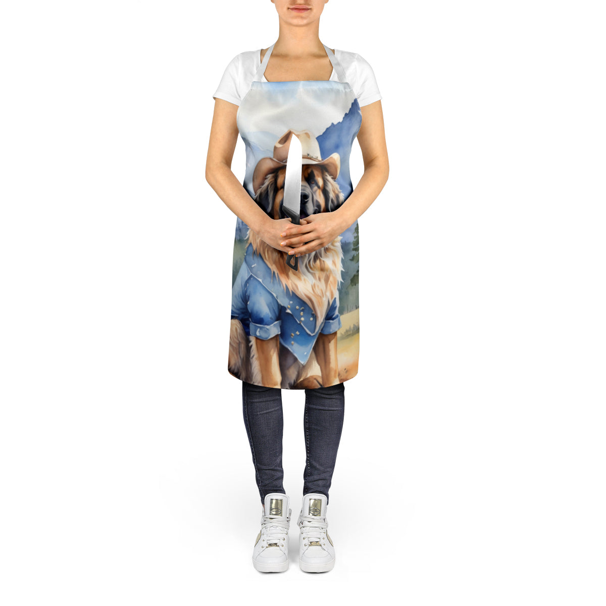 Leonberger Cowboy Welcome Apron