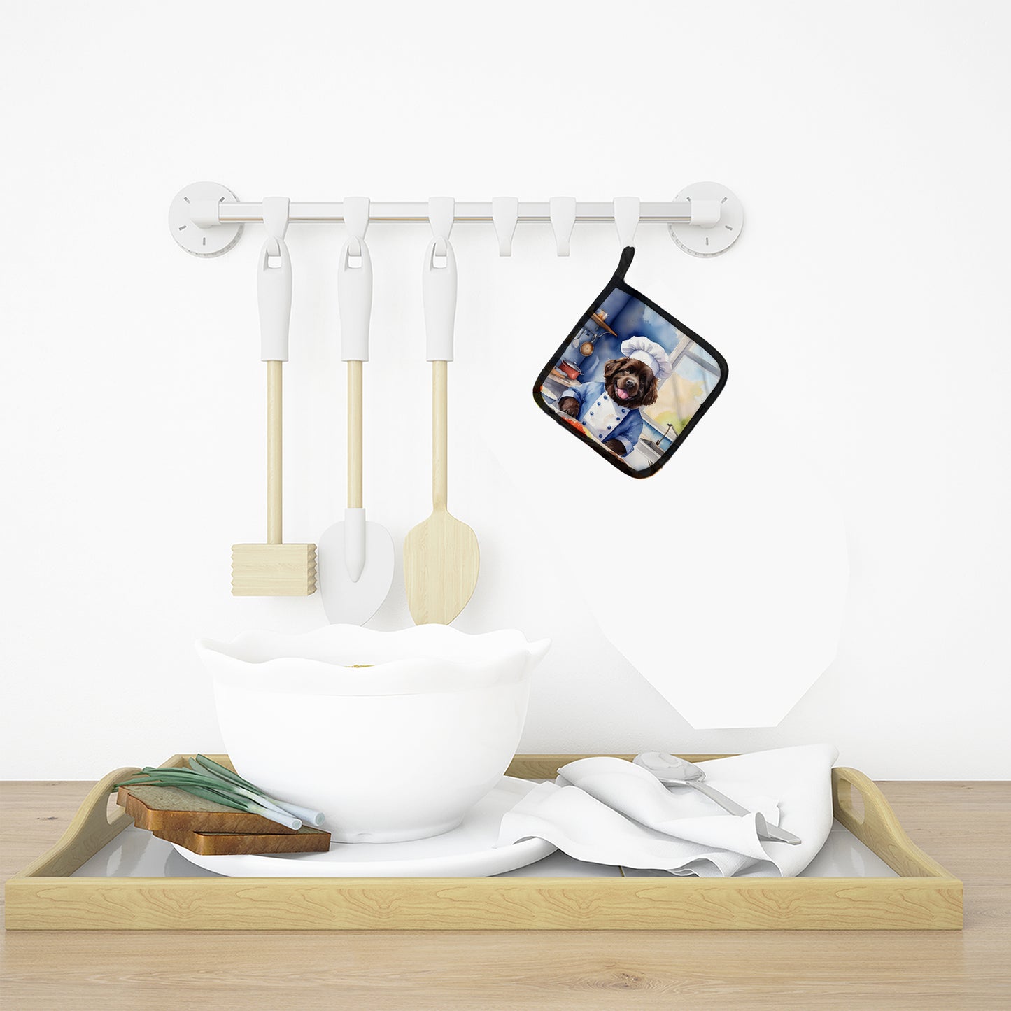 Newfoundland The Chef Pair of Pot Holders