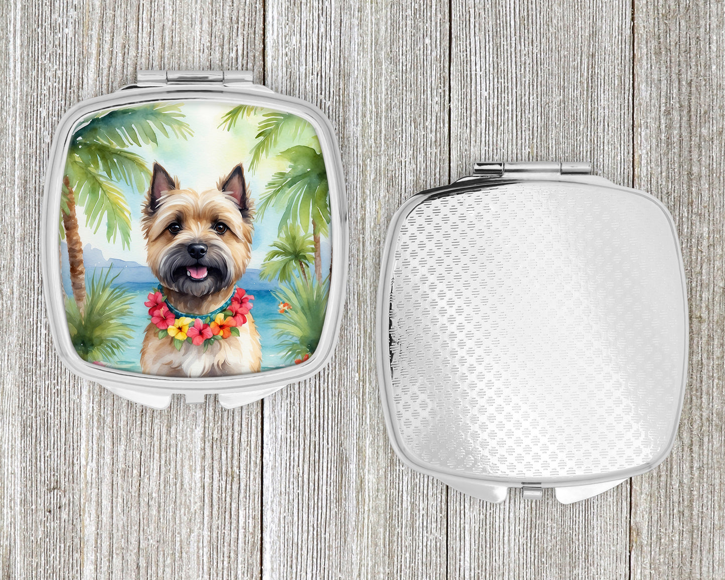 Cairn Terrier Luau Compact Mirror