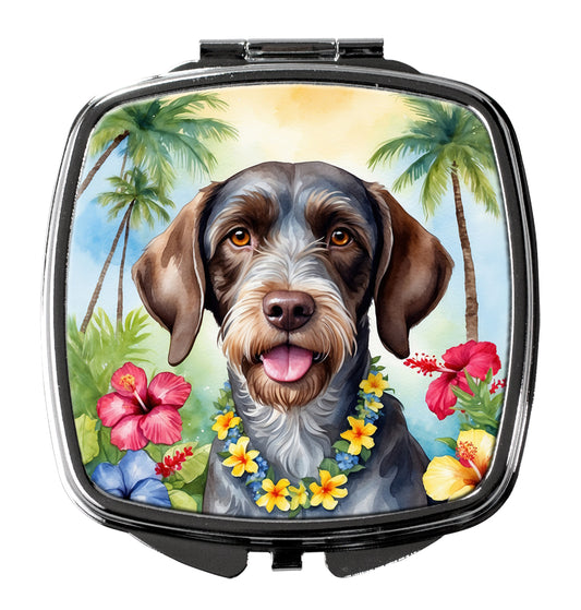 Buy this German Wirehaired Pointer Luau Compact Mirror