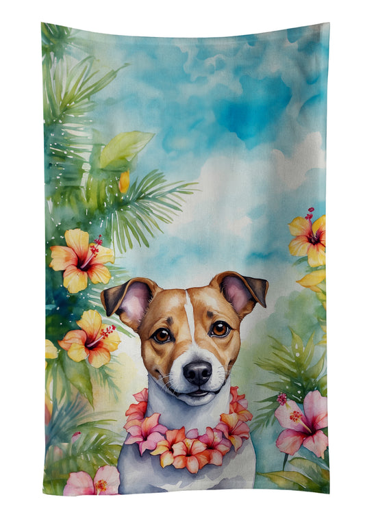 Buy this Jack Russell Terrier Luau Kitchen Towel