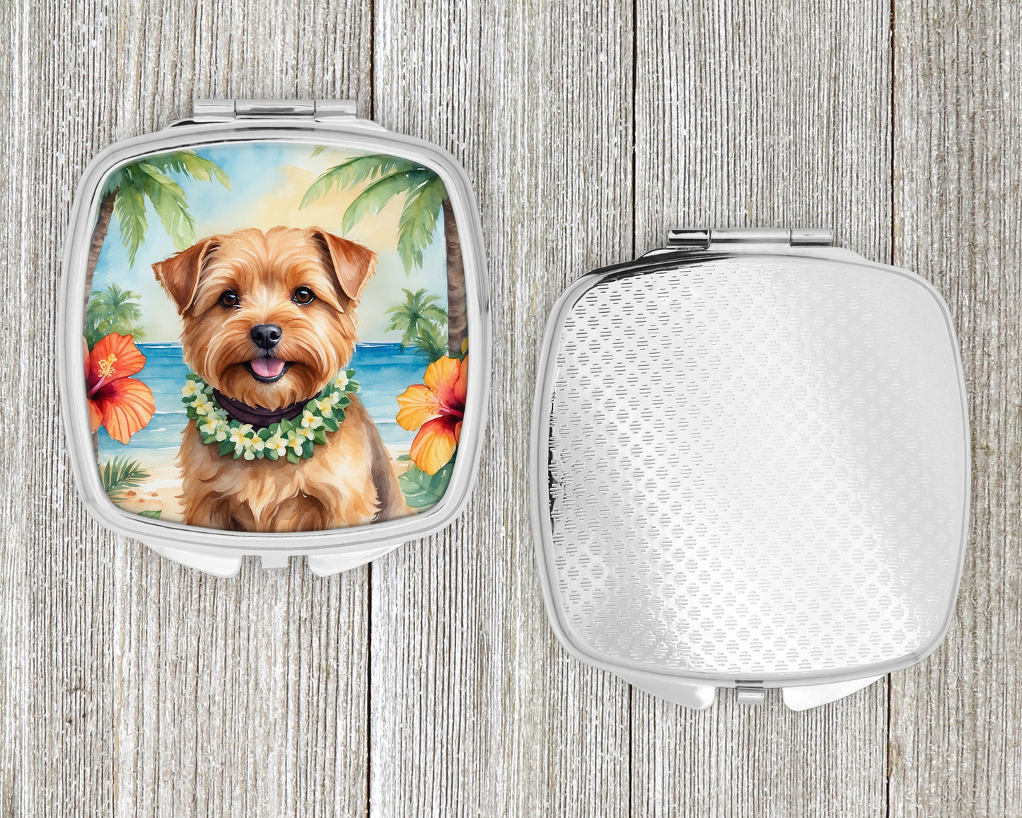 Norfolk Terrier Luau Compact Mirror