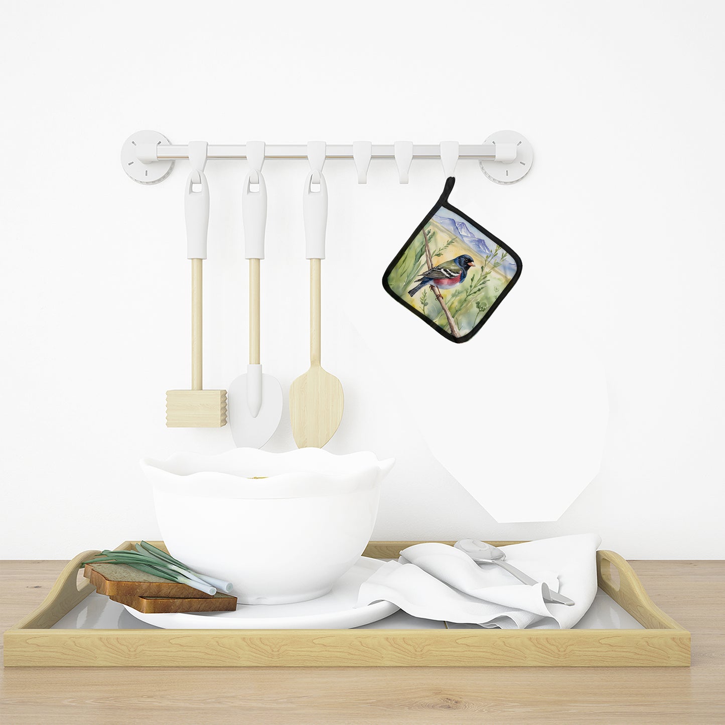 Colorado Lark Bunting Pair of Pot Holders