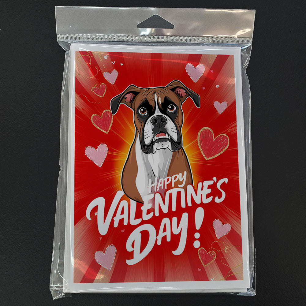 Boxer Happy Valentine's Day Greeting Cards Pack of 8