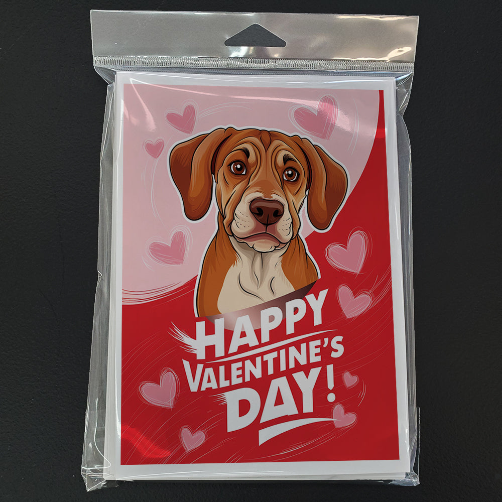 Rhodesian Ridgeback Happy Valentine's Day Greeting Cards Pack of 8