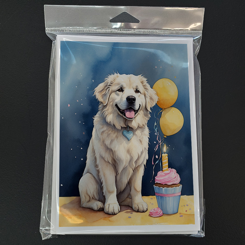 Great Pyrenees Happy Birthday Greeting Cards Pack of 8
