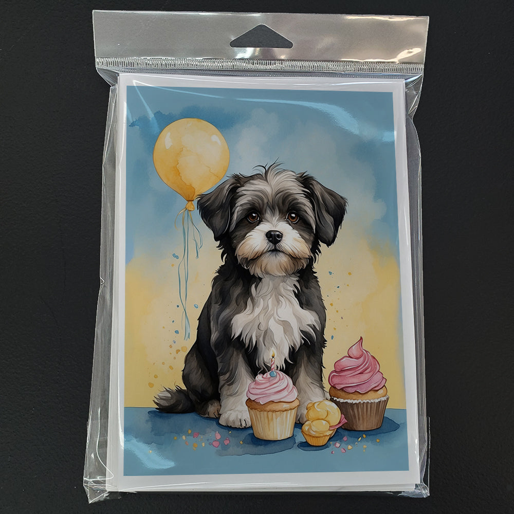 Havanese Happy Birthday Greeting Cards Pack of 8