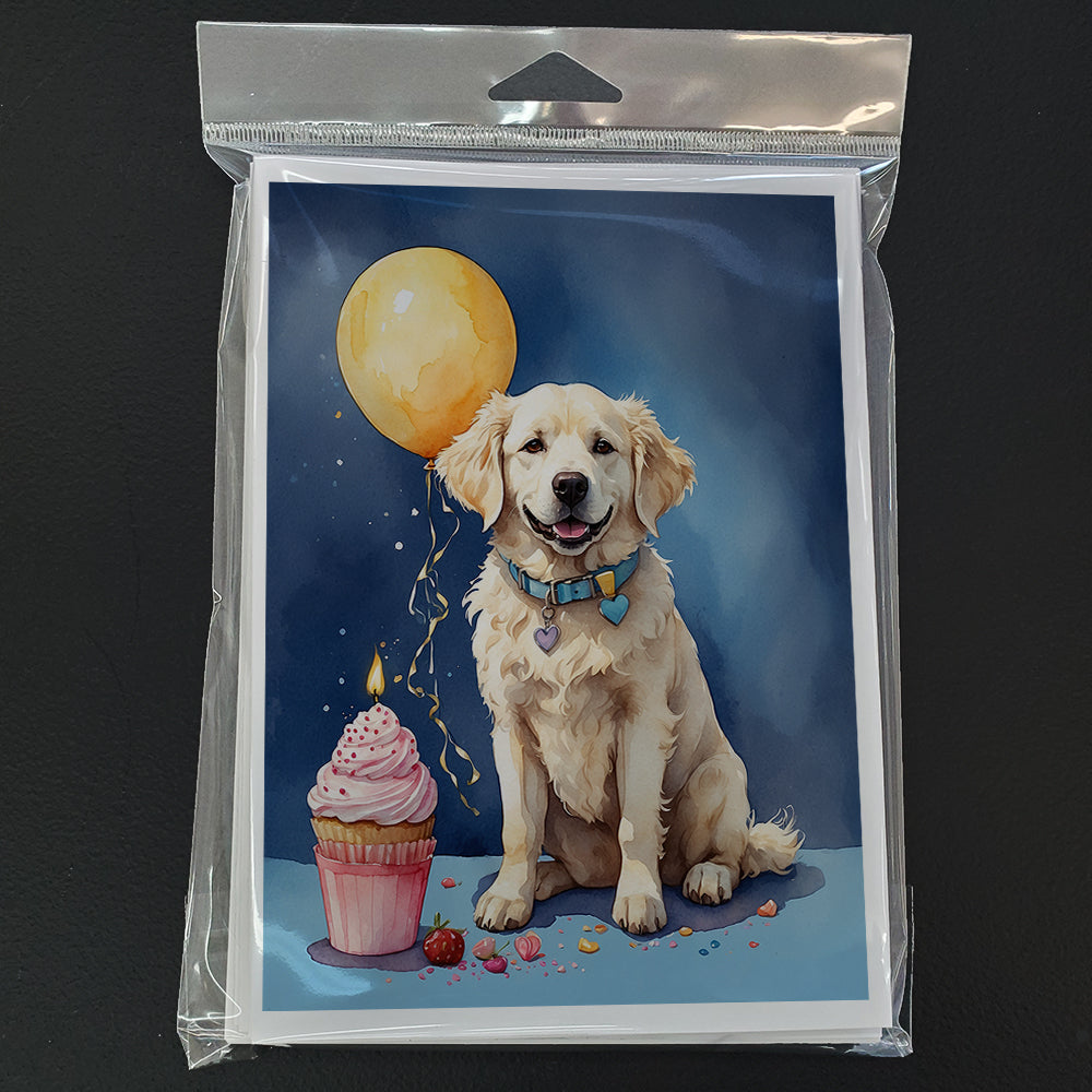 Kuvasz Happy Birthday Greeting Cards Pack of 8