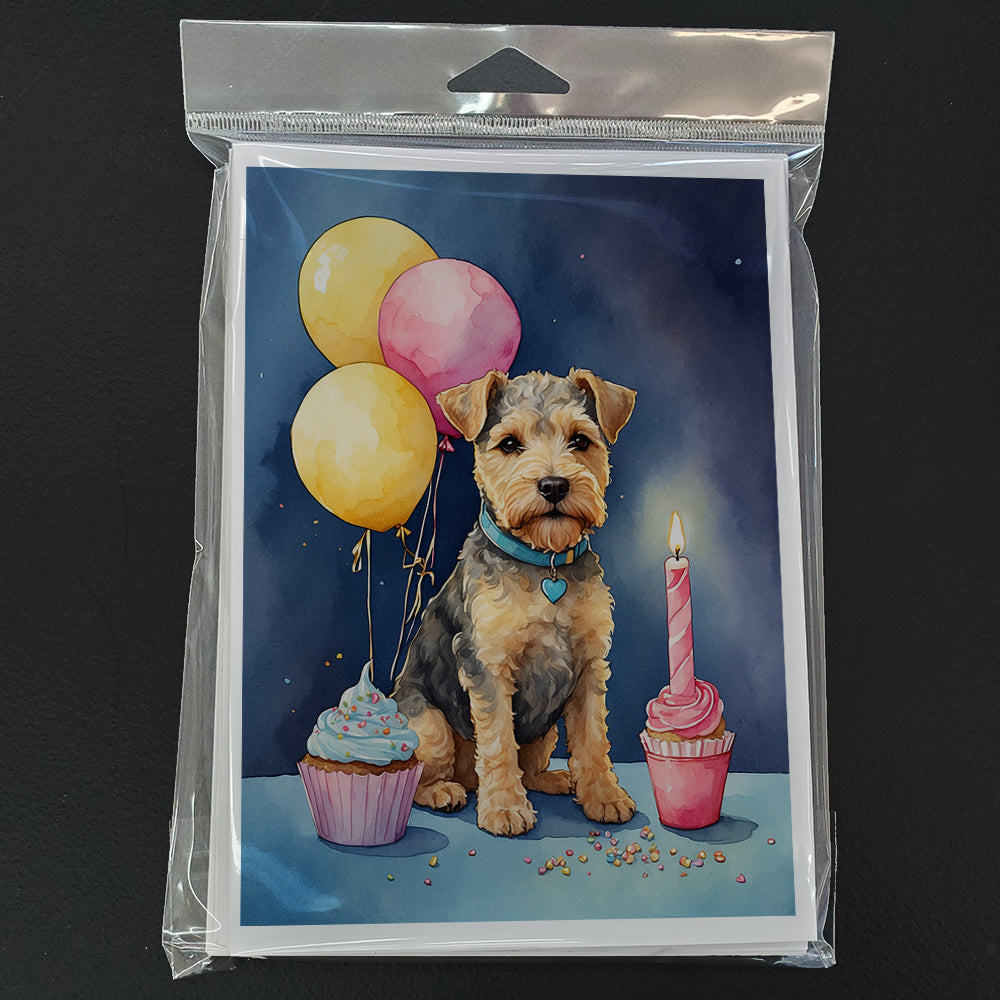Lakeland Terrier Happy Birthday Greeting Cards Pack of 8