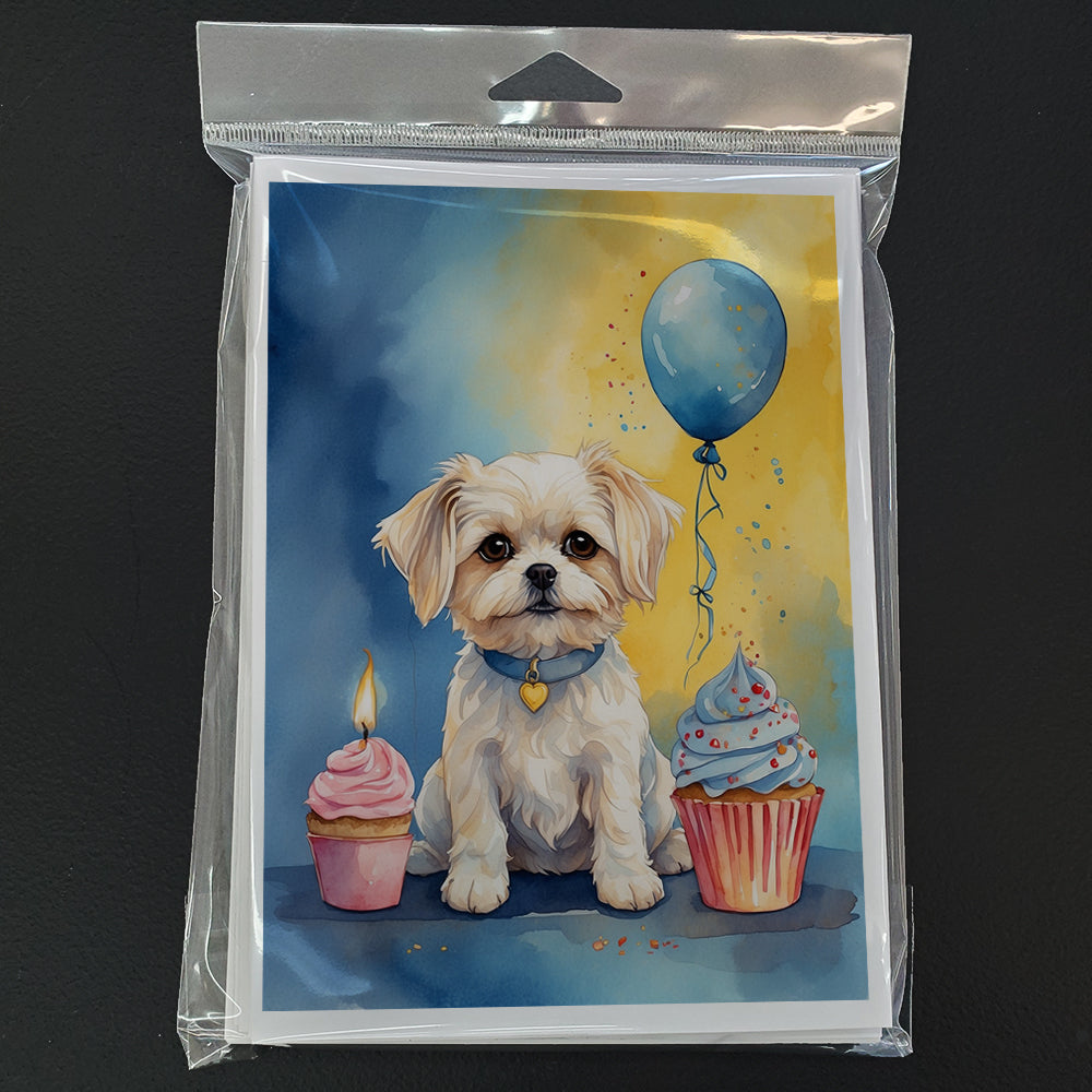 Maltese Happy Birthday Greeting Cards Pack of 8