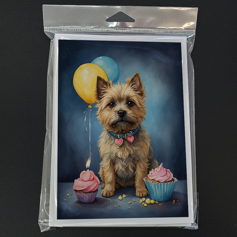 Cairn Terrier Happy Birthday Greeting Cards Pack of 8