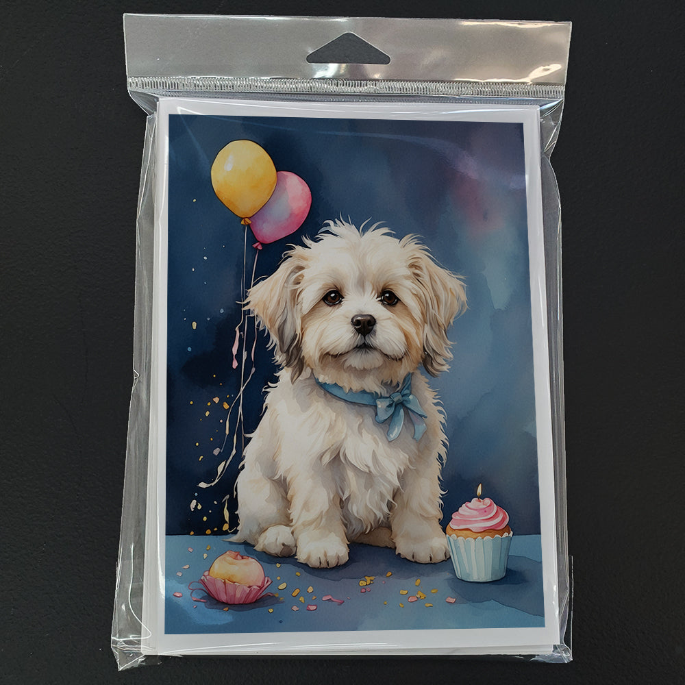 Coton De Tulear Happy Birthday Greeting Cards Pack of 8
