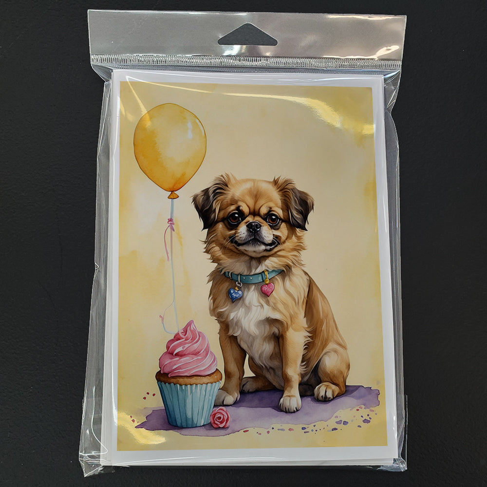 Tibetan Spaniel Happy Birthday Greeting Cards Pack of 8