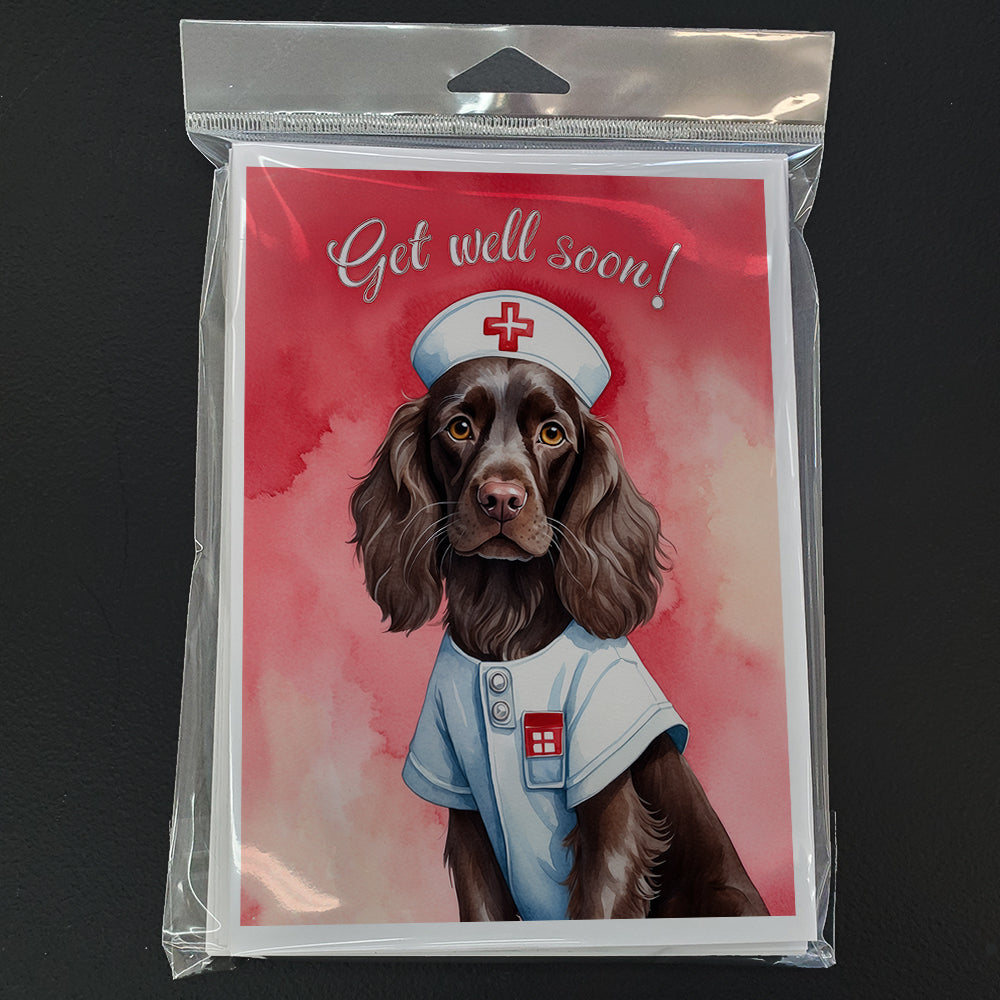Boykin Spaniel Get Well Soon Greeting Cards Pack of 8