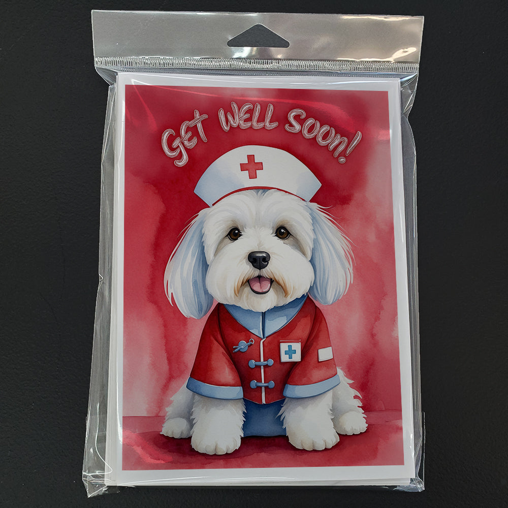 Coton De Tulear Get Well Soon Greeting Cards Pack of 8