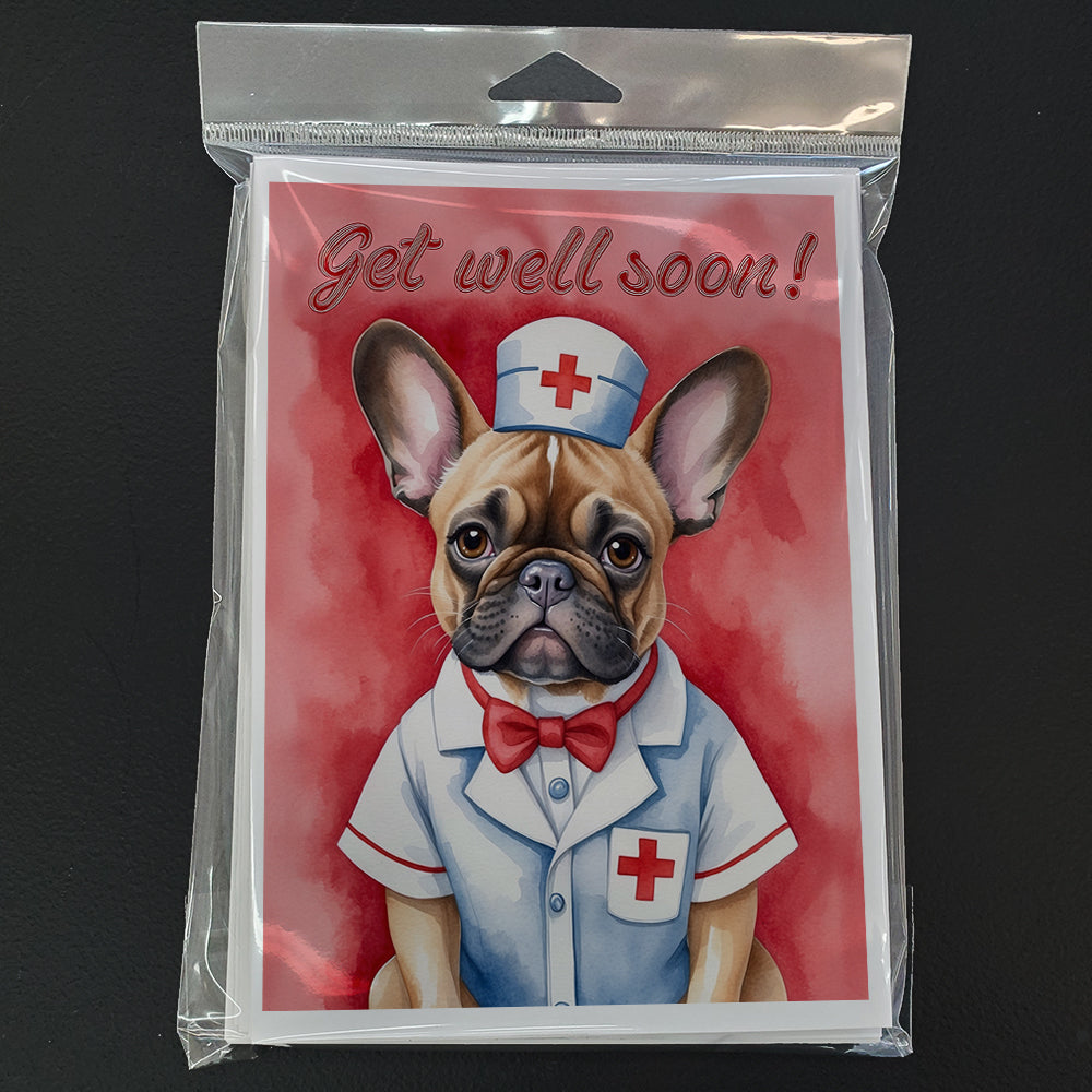 French Bulldog Get Well Soon Greeting Cards Pack of 8