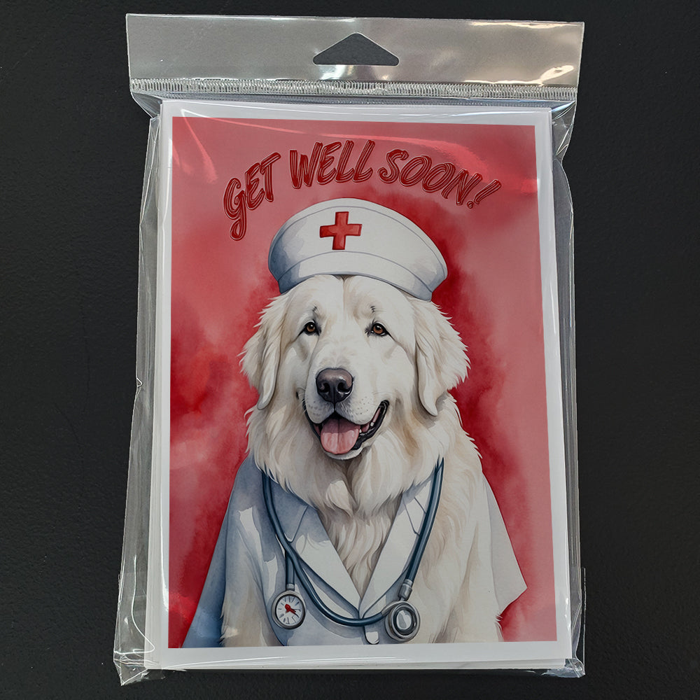 Great Pyrenees Get Well Soon Greeting Cards Pack of 8