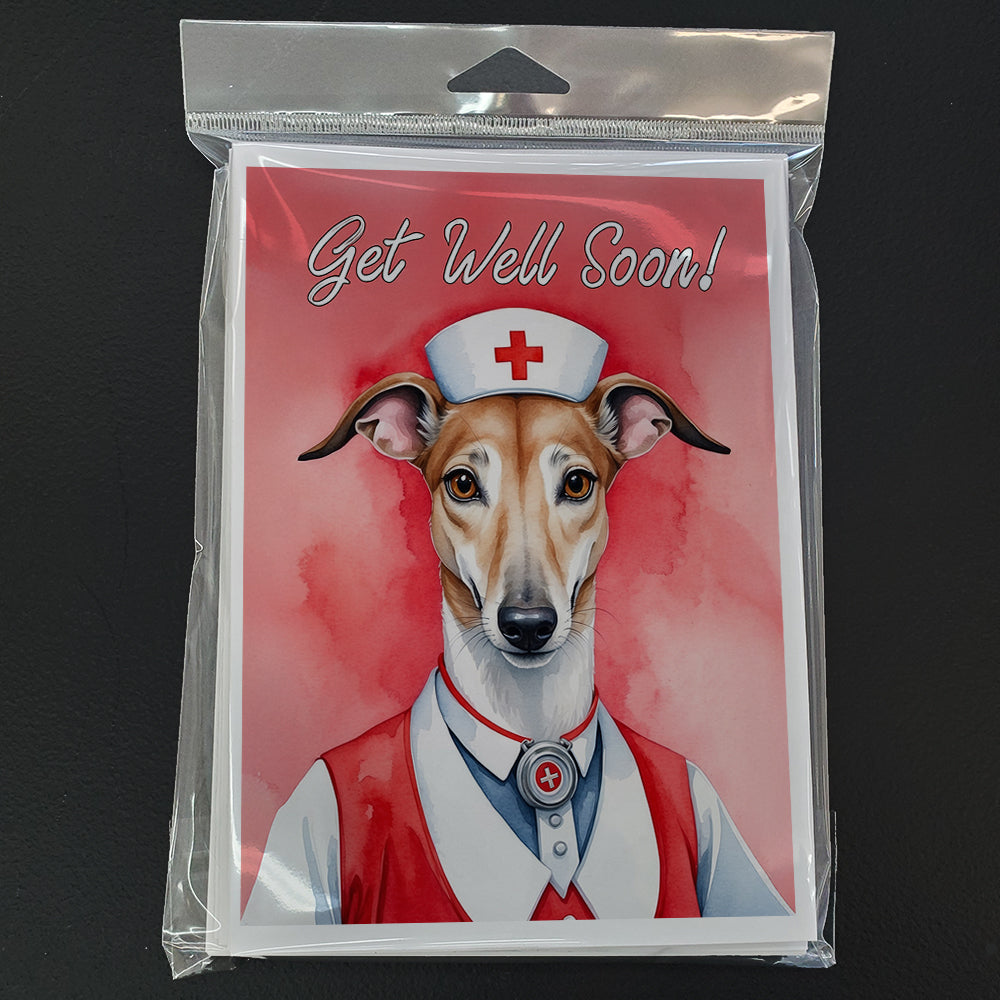 Greyhound Get Well Soon Greeting Cards Pack of 8