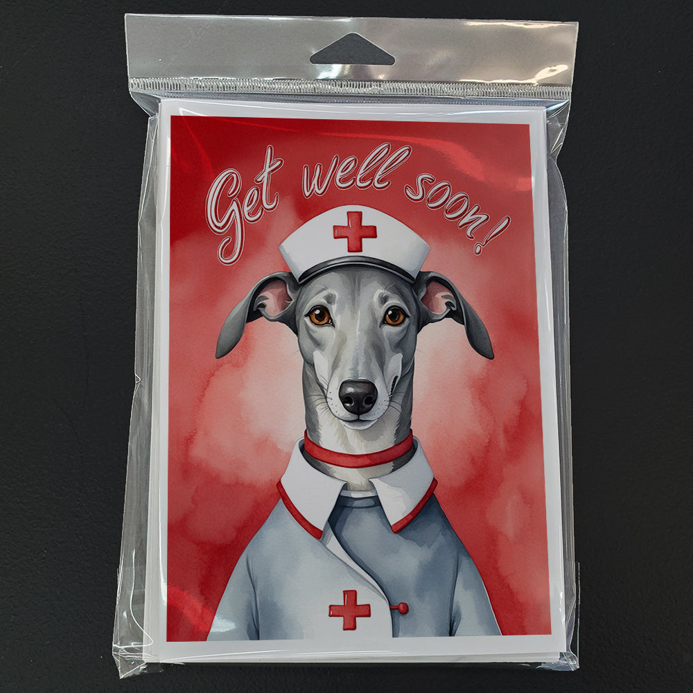 Greyhound Get Well Soon Greeting Cards Pack of 8