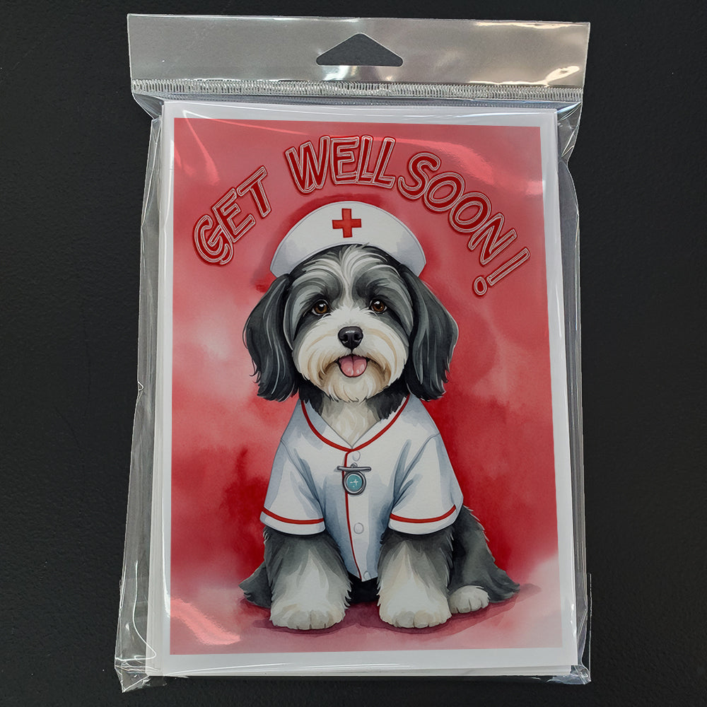 Havanese Get Well Soon Greeting Cards Pack of 8