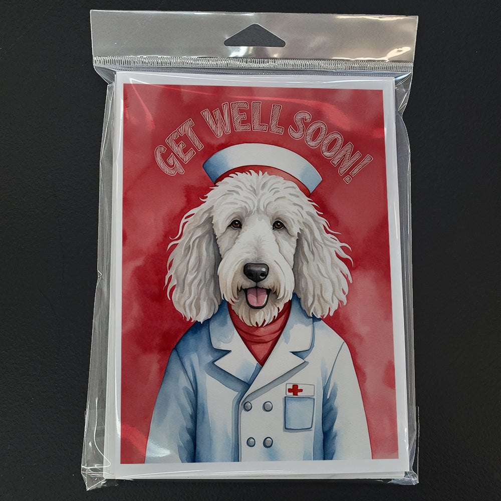 Komondor Get Well Soon Greeting Cards Pack of 8