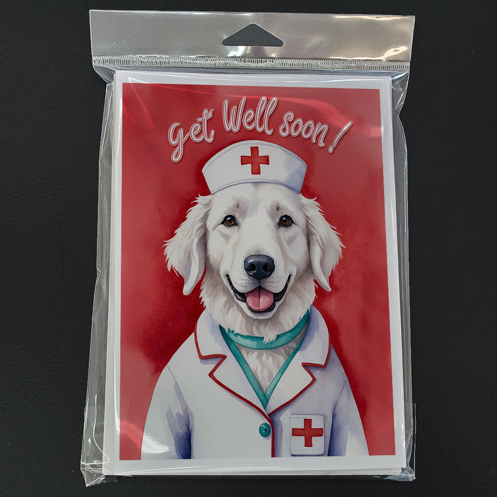 Kuvasz Get Well Soon Greeting Cards Pack of 8