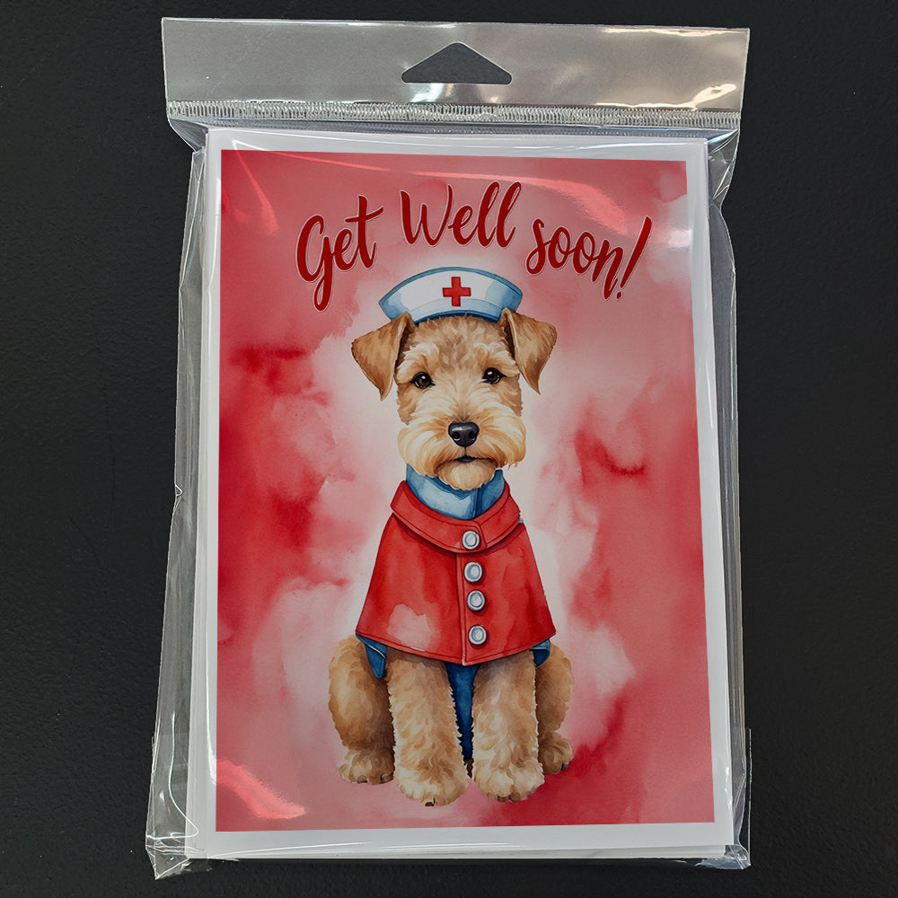 Lakeland Terrier Get Well Soon Greeting Cards Pack of 8