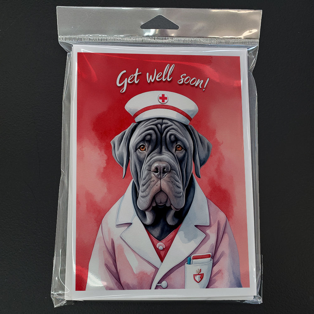 Neapolitan Mastiff Get Well Soon Greeting Cards Pack of 8
