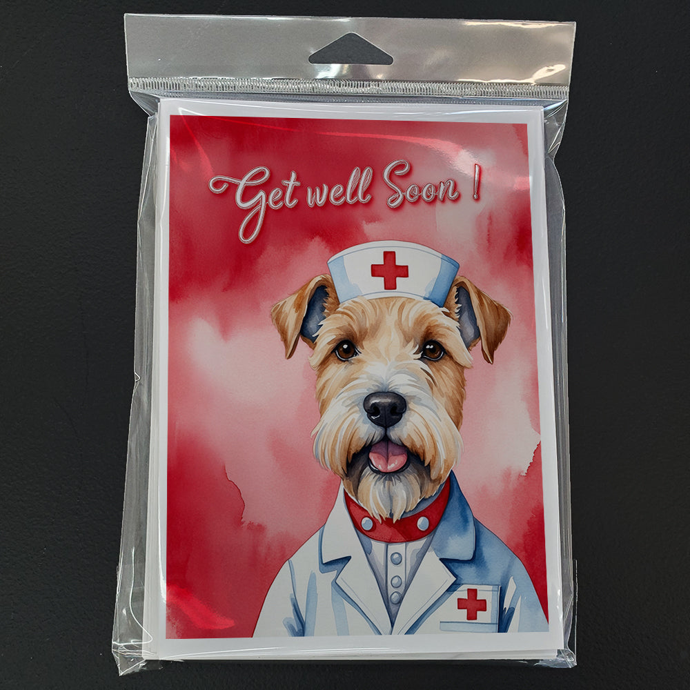 Wheaten Terrier Get Well Soon Greeting Cards Pack of 8