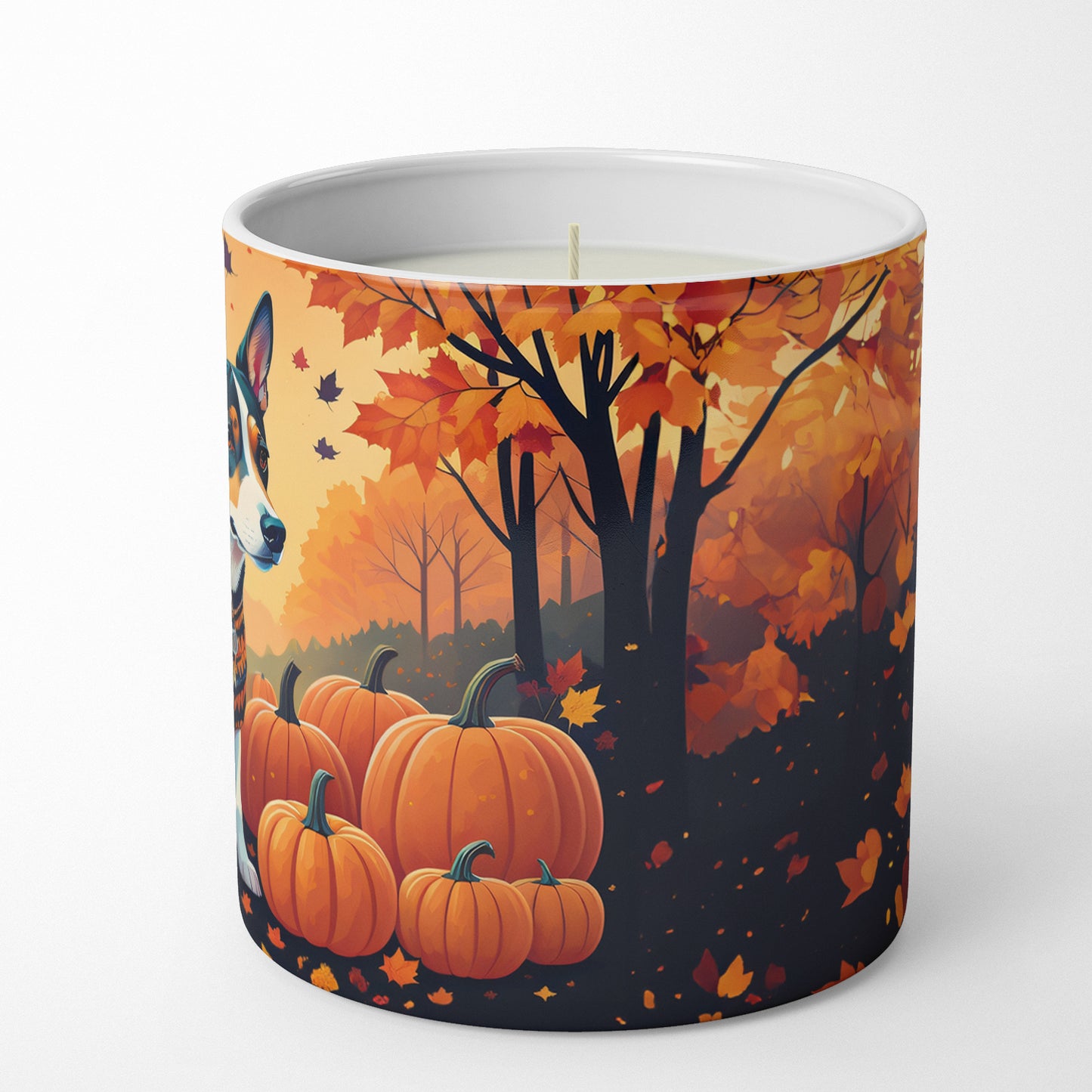 Basenji Fall Decorative Soy Candle