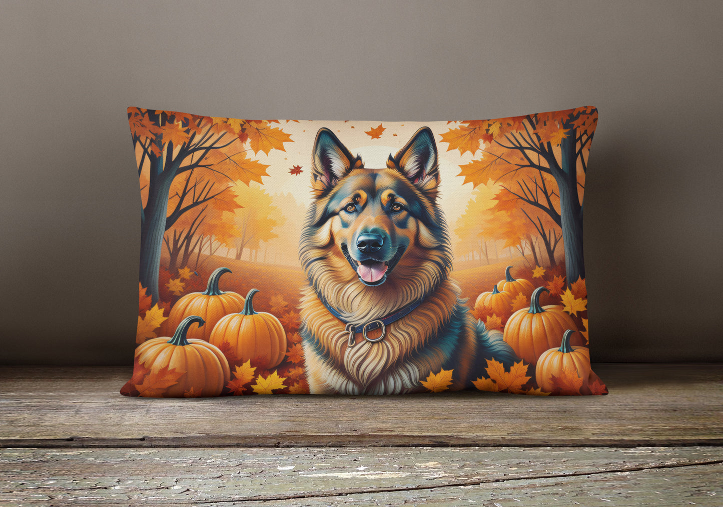 Belgian Tervuren Fall Throw Pillow