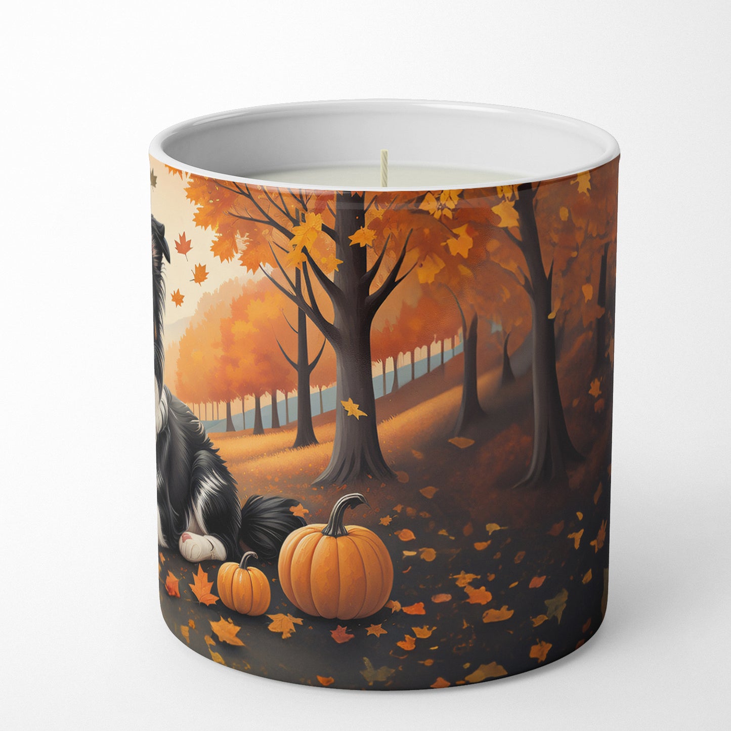 Border Collie Fall Decorative Soy Candle