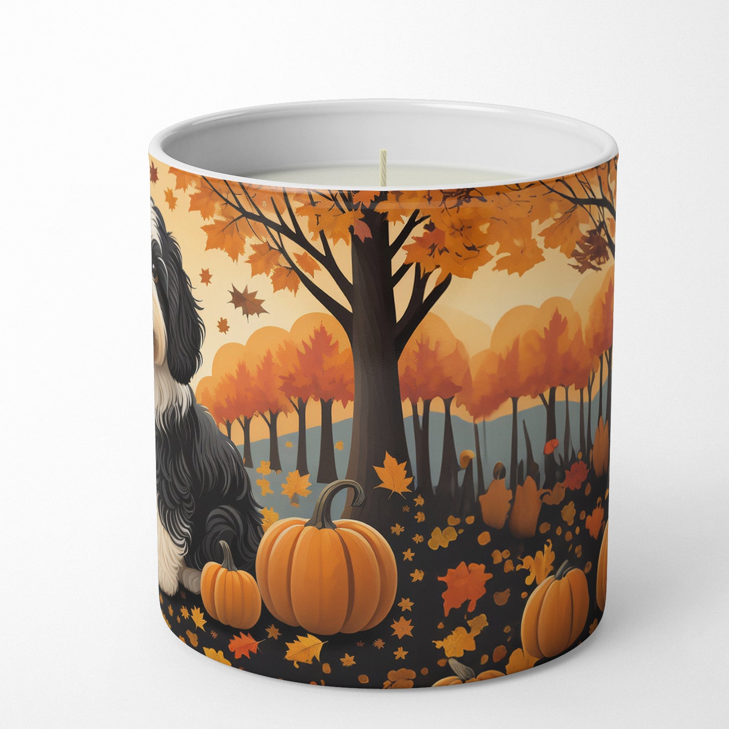 Havanese Fall Decorative Soy Candle
