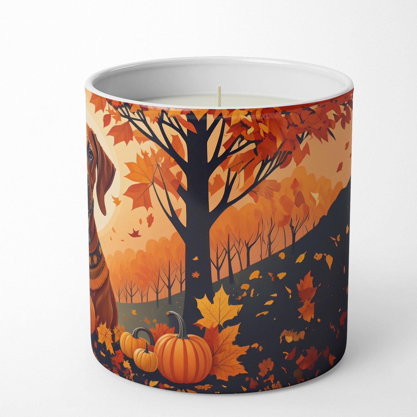 Rhodesian Ridgeback Fall Decorative Soy Candle