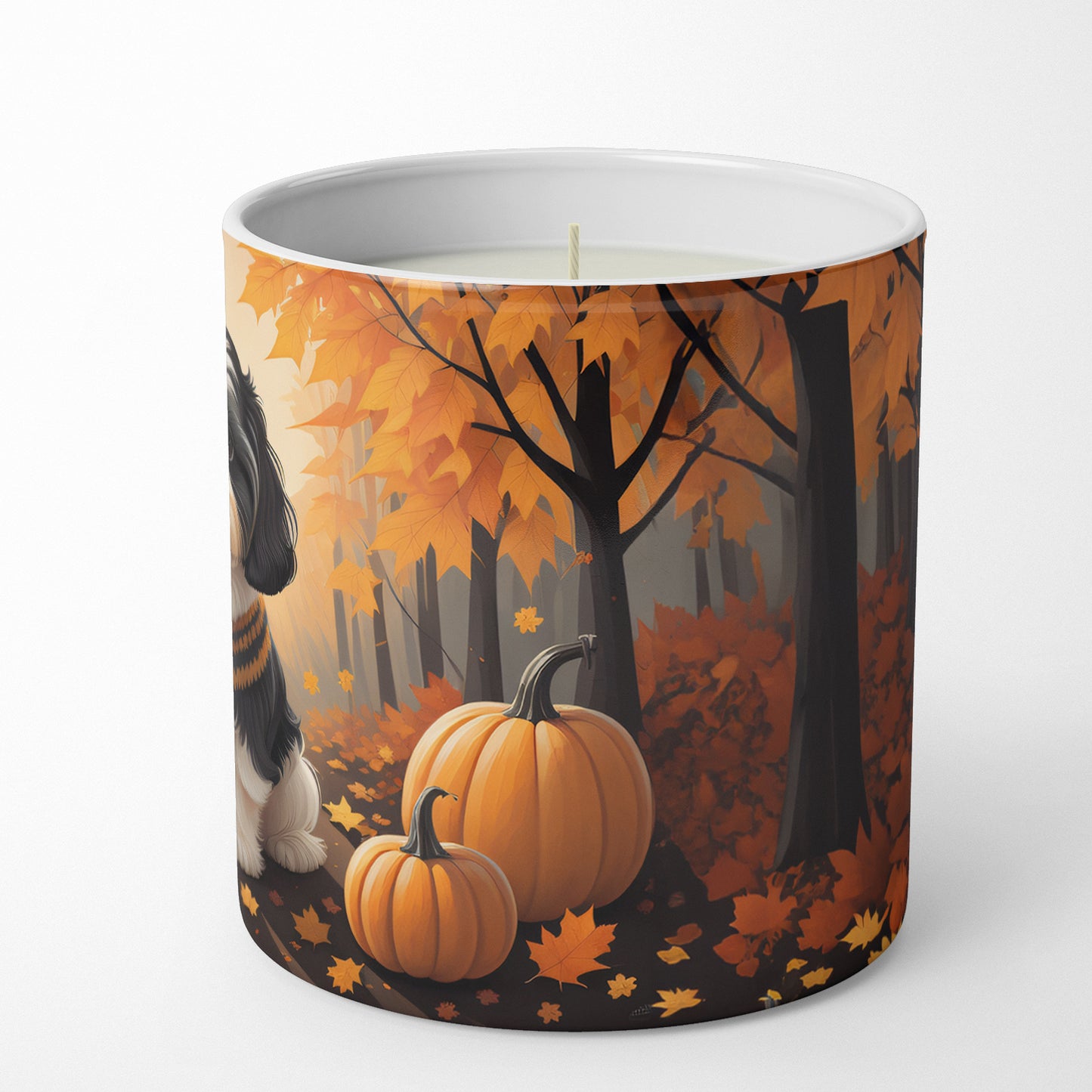 Shih Tzu Fall Decorative Soy Candle