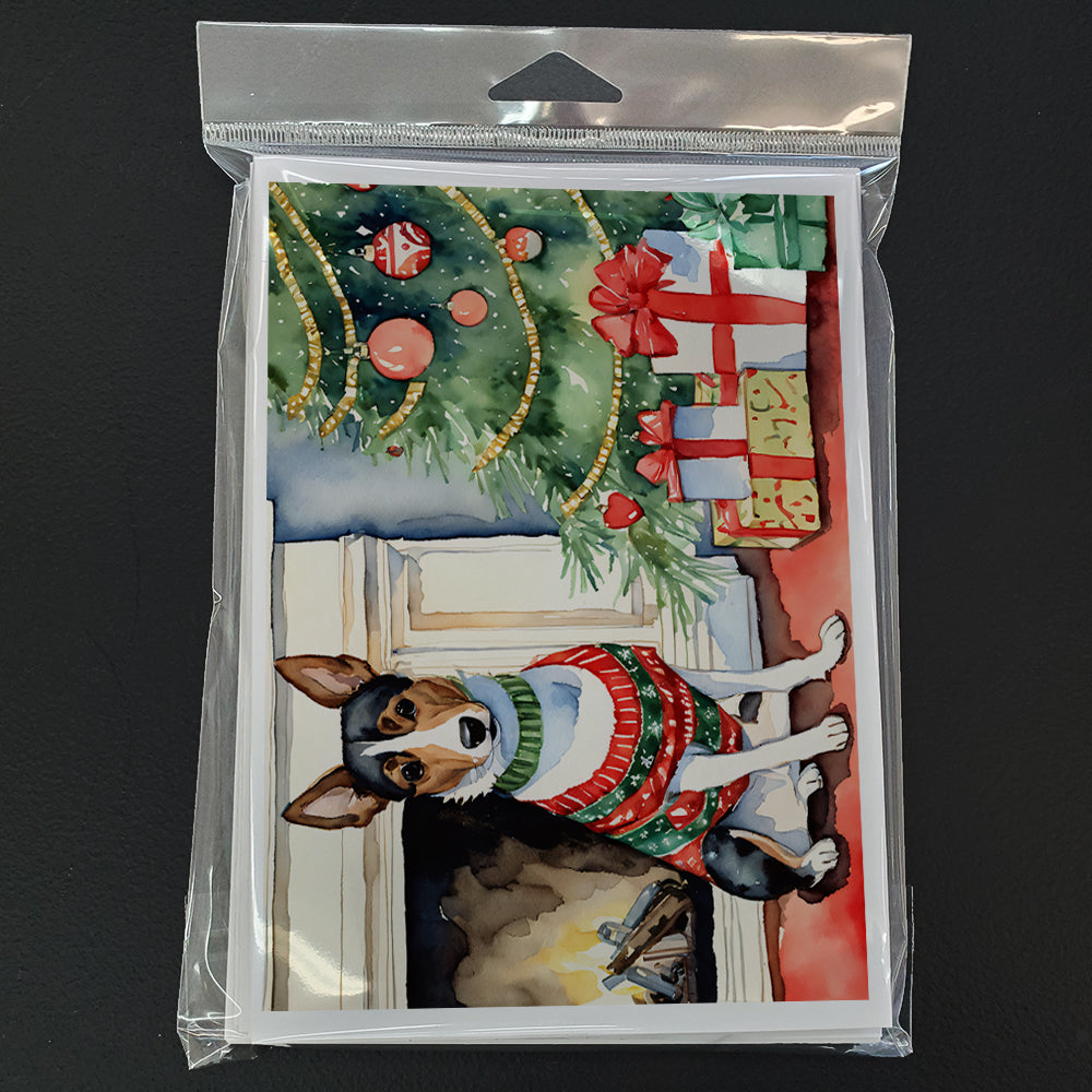 Basenji Christmas Greeting Cards and Envelopes Pack of 8