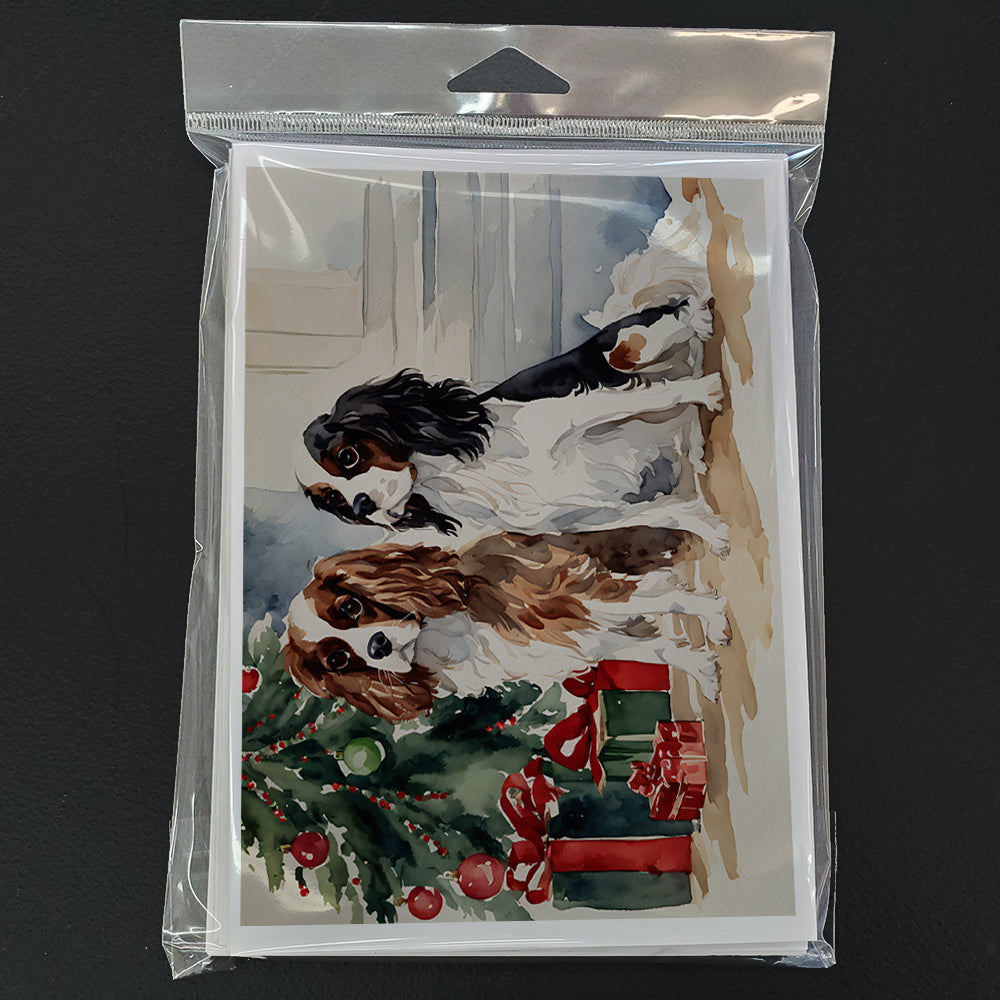 Cavalier Spaniel Christmas Greeting Cards and Envelopes Pack of 8