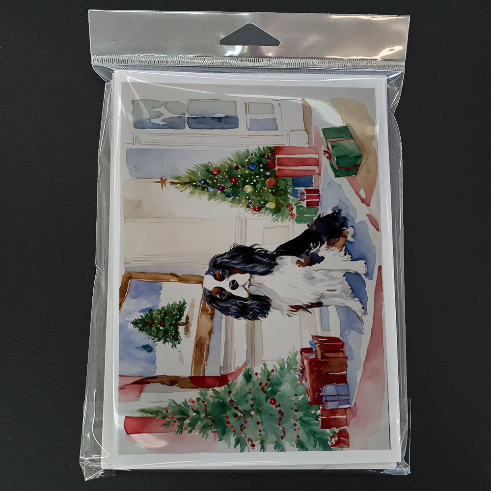 Cavalier Spaniel Christmas Greeting Cards and Envelopes Pack of 8
