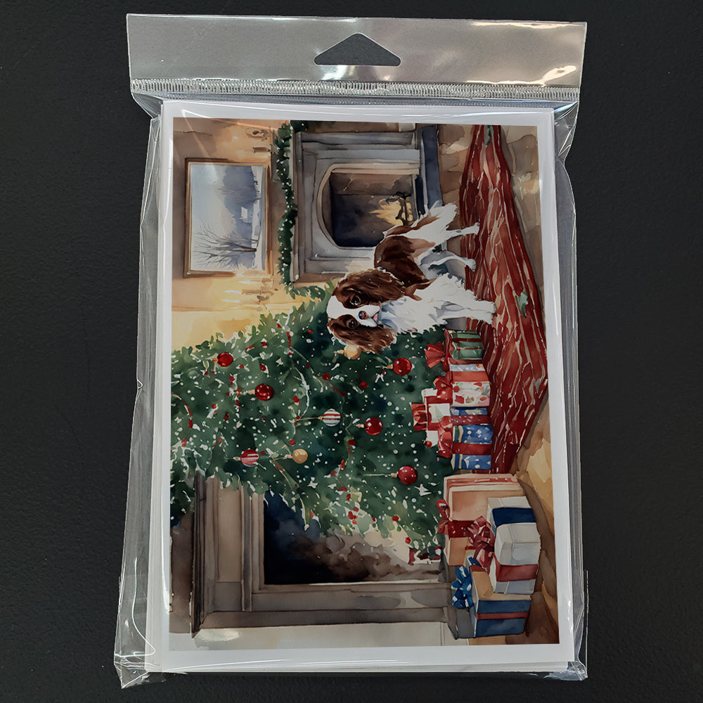 Cavalier Spaniel Christmas Greeting Cards and Envelopes Pack of 8