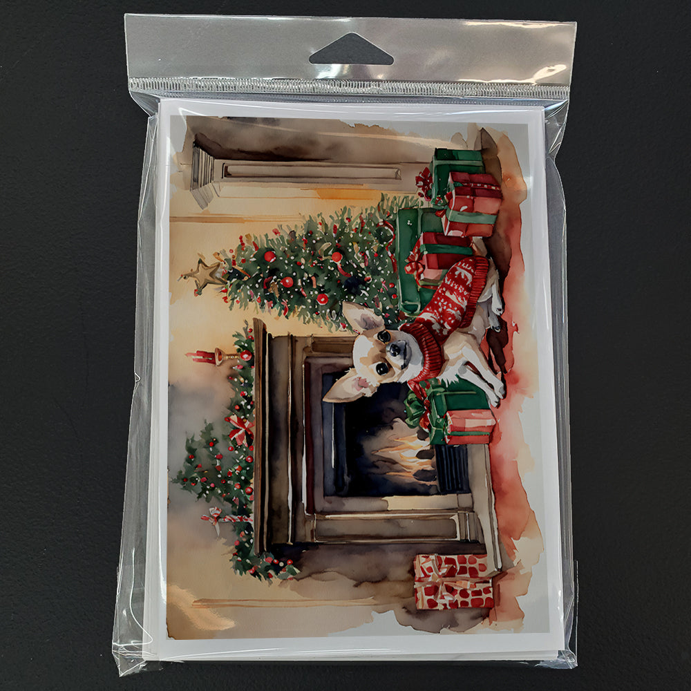 Chihuahua Christmas Greeting Cards and Envelopes Pack of 8