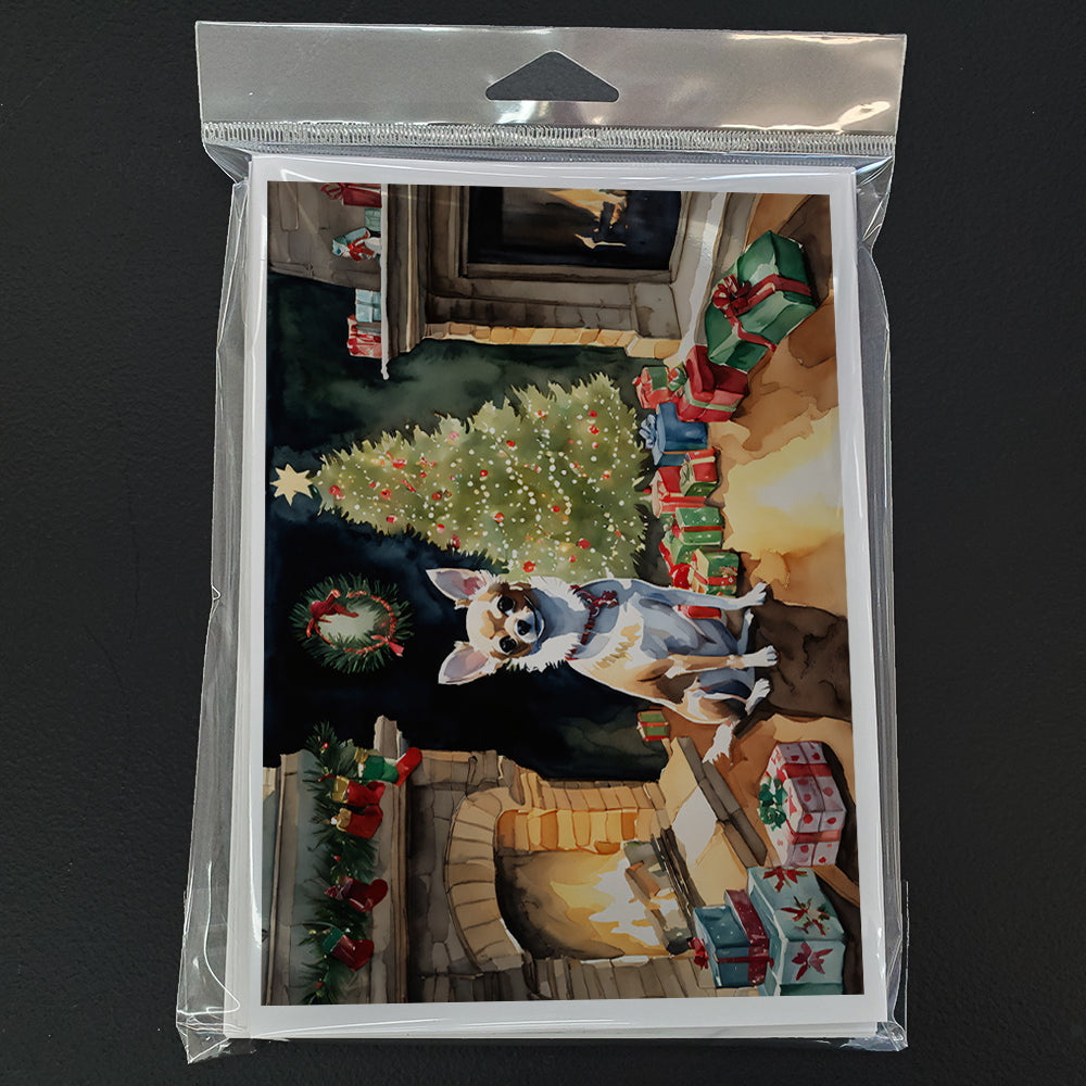 Chihuahua Christmas Greeting Cards and Envelopes Pack of 8