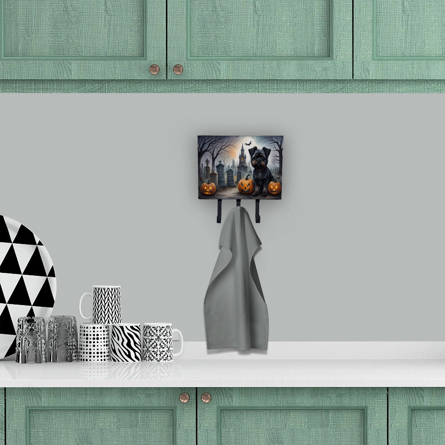 Affenpinscher Spooky Halloween Leash or Key Holder