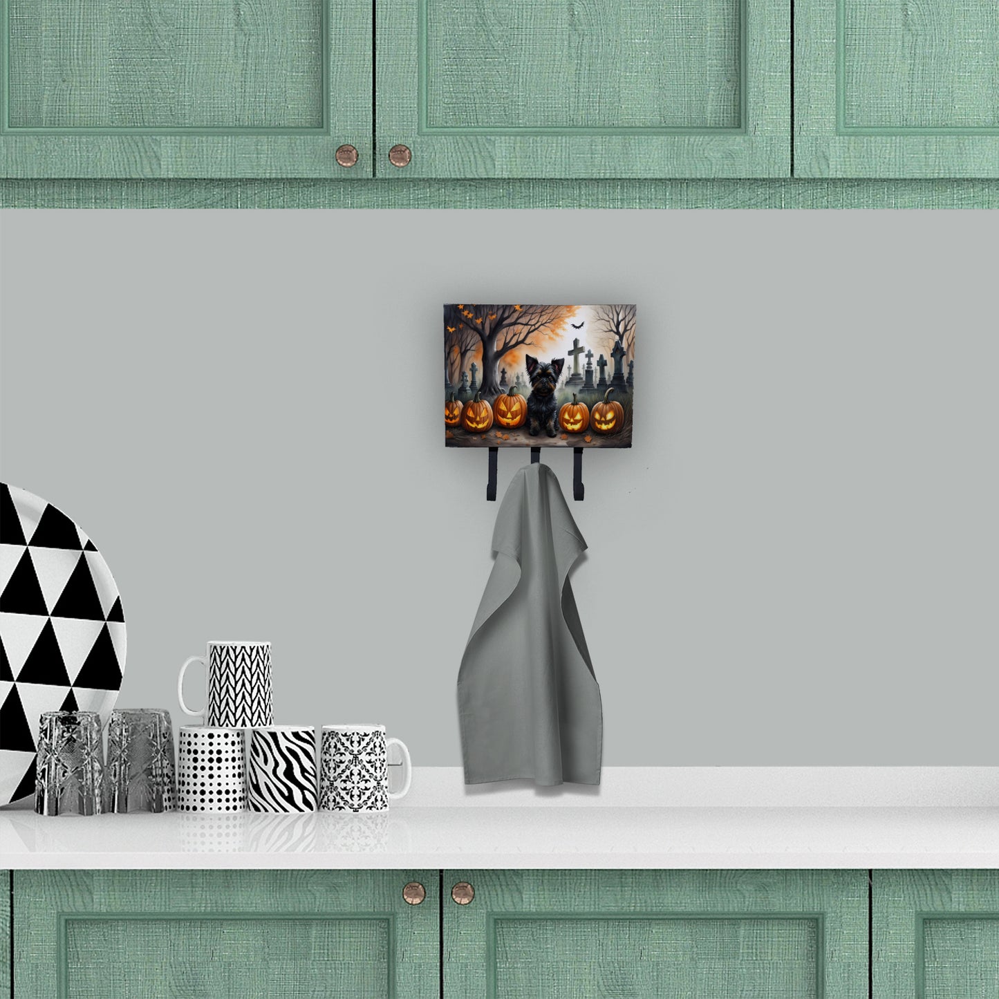 Affenpinscher Spooky Halloween Leash or Key Holder