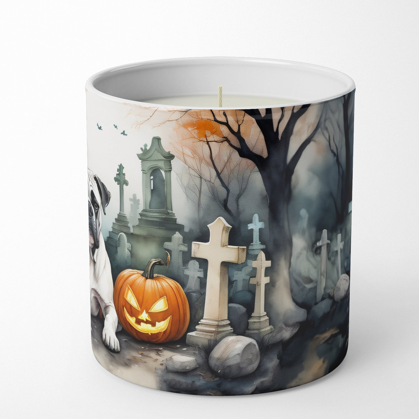 Boxer Spooky Halloween Decorative Soy Candle