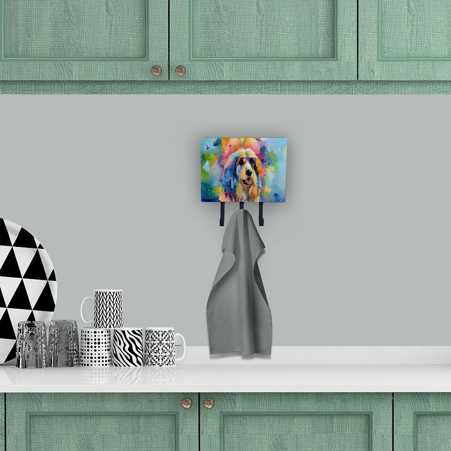 Afghan Hound Hippie Dawg Leash or Key Holder